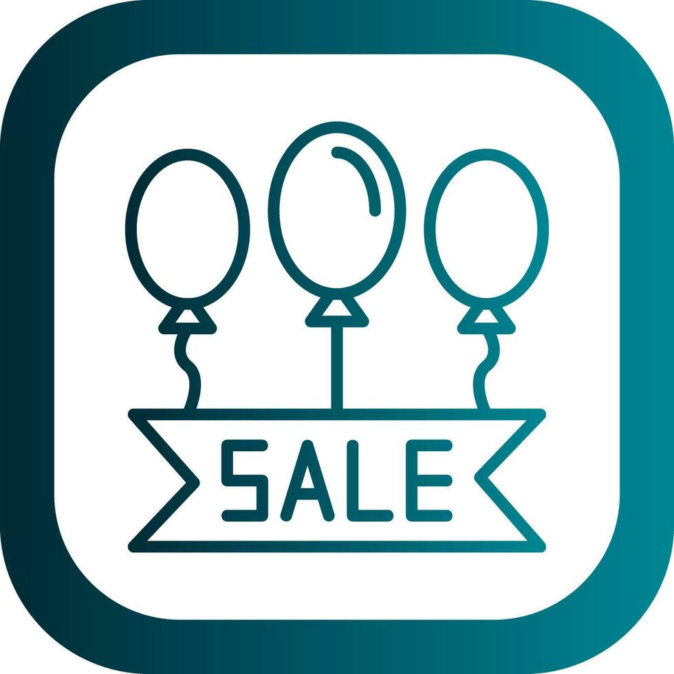 Sale Balloons Vector Icon Design