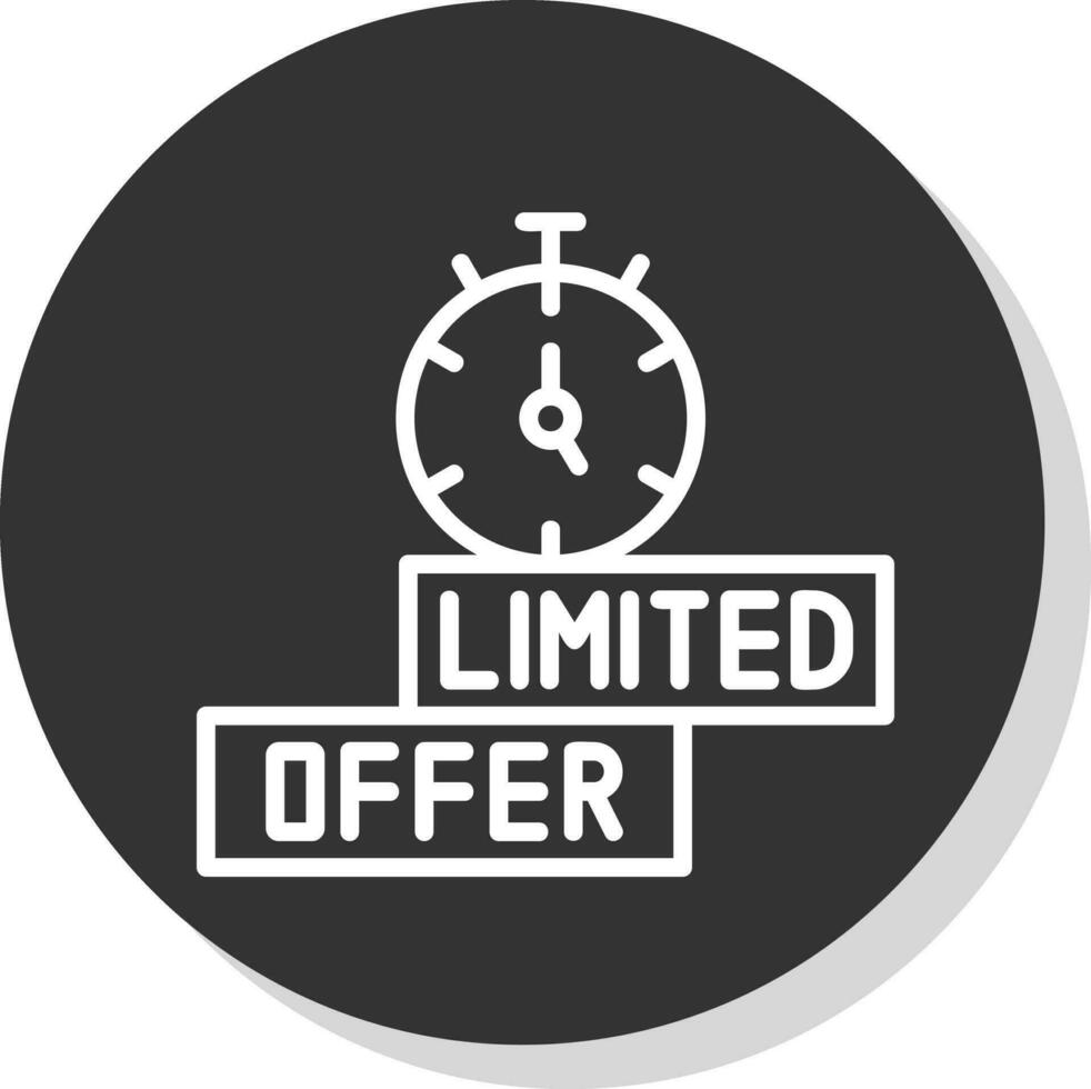 Limited Time Offer Vector Icon Design