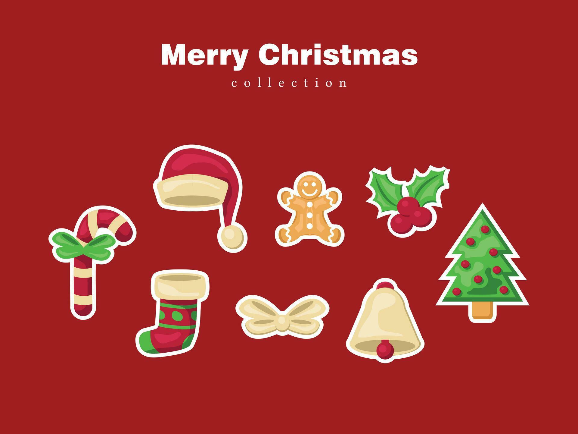 merry christmas 2024 new year cartoon icon element background pattern