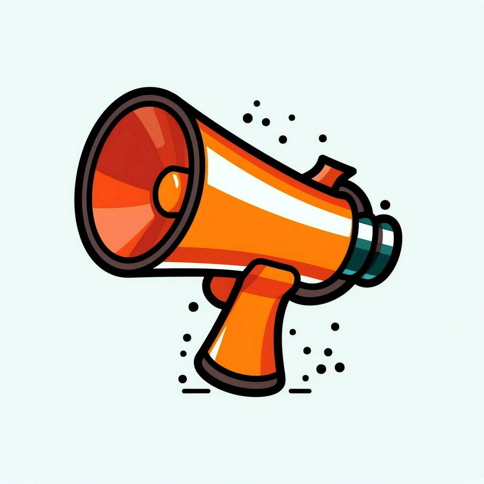 A device megaphone loudspeaker object. Sound device announce concept by AI Generated photo