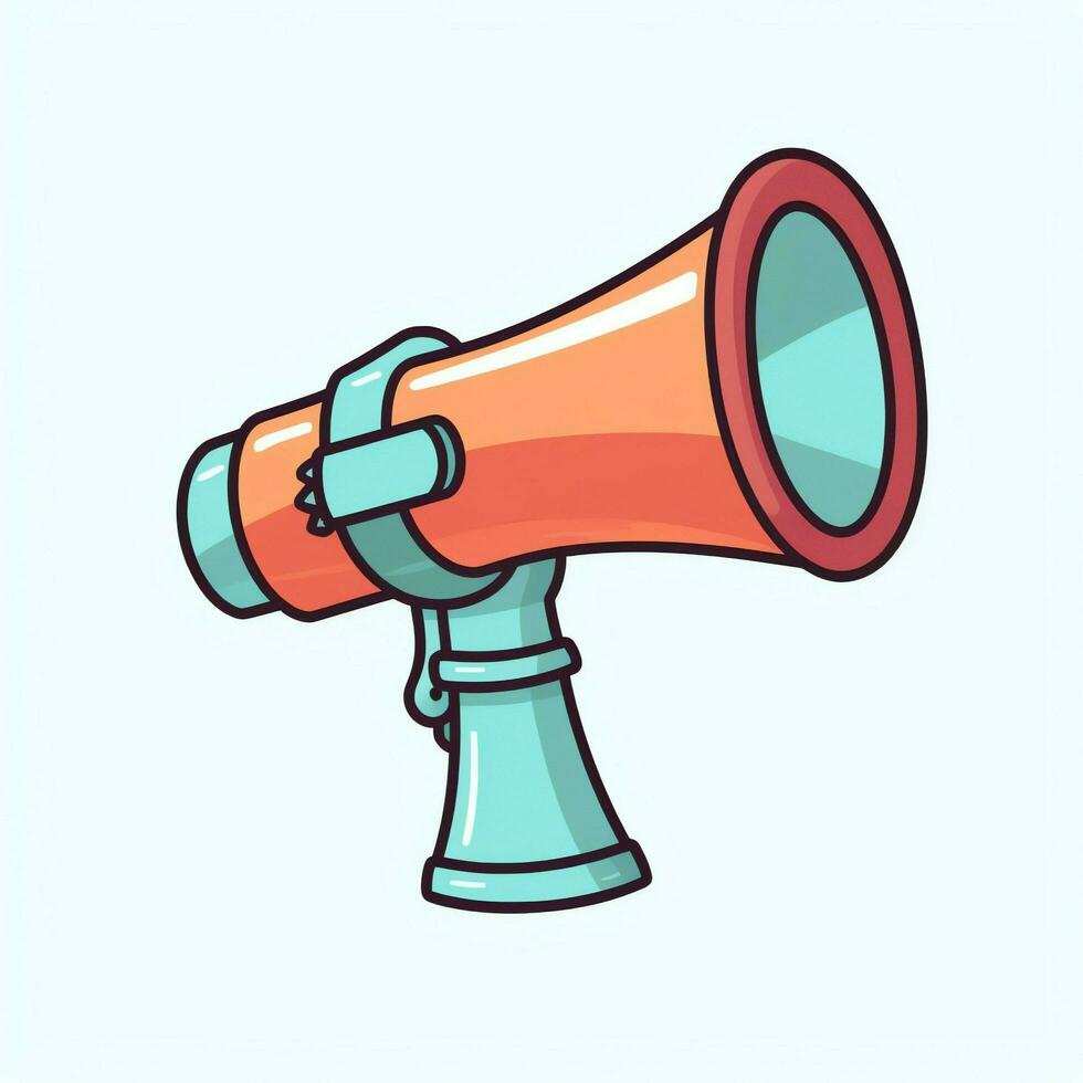 A device megaphone loudspeaker object. Sound device announce concept by AI Generated photo