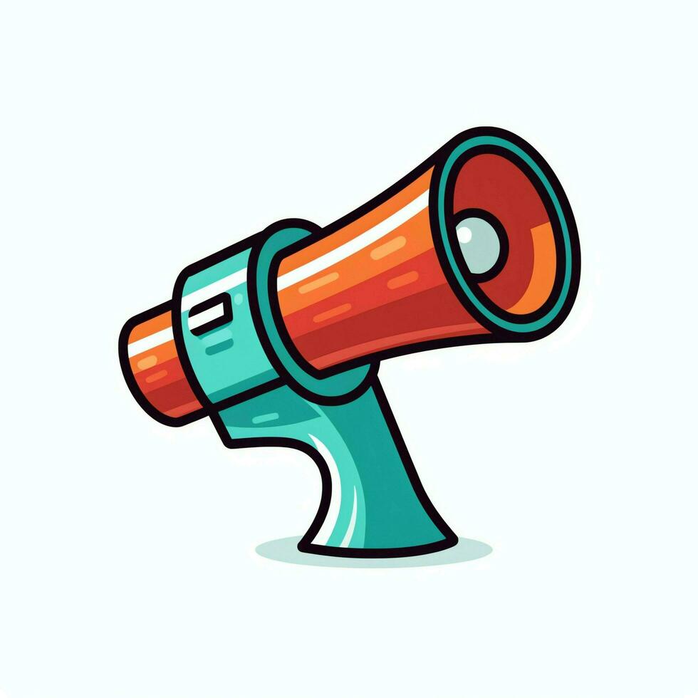 A device megaphone loudspeaker object. Sound device announce concept by AI Generated photo