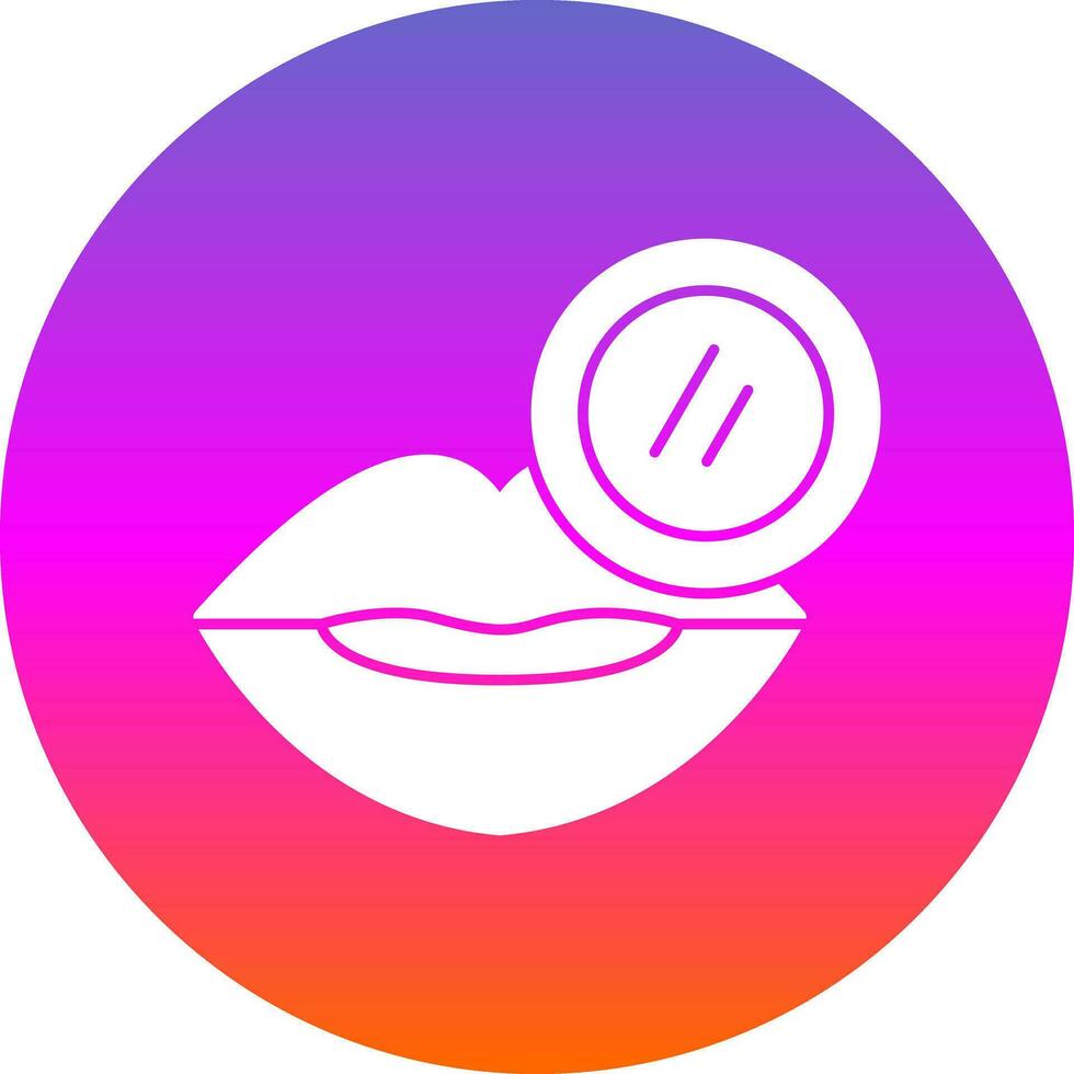 Lip Scrub Vector Icon Design