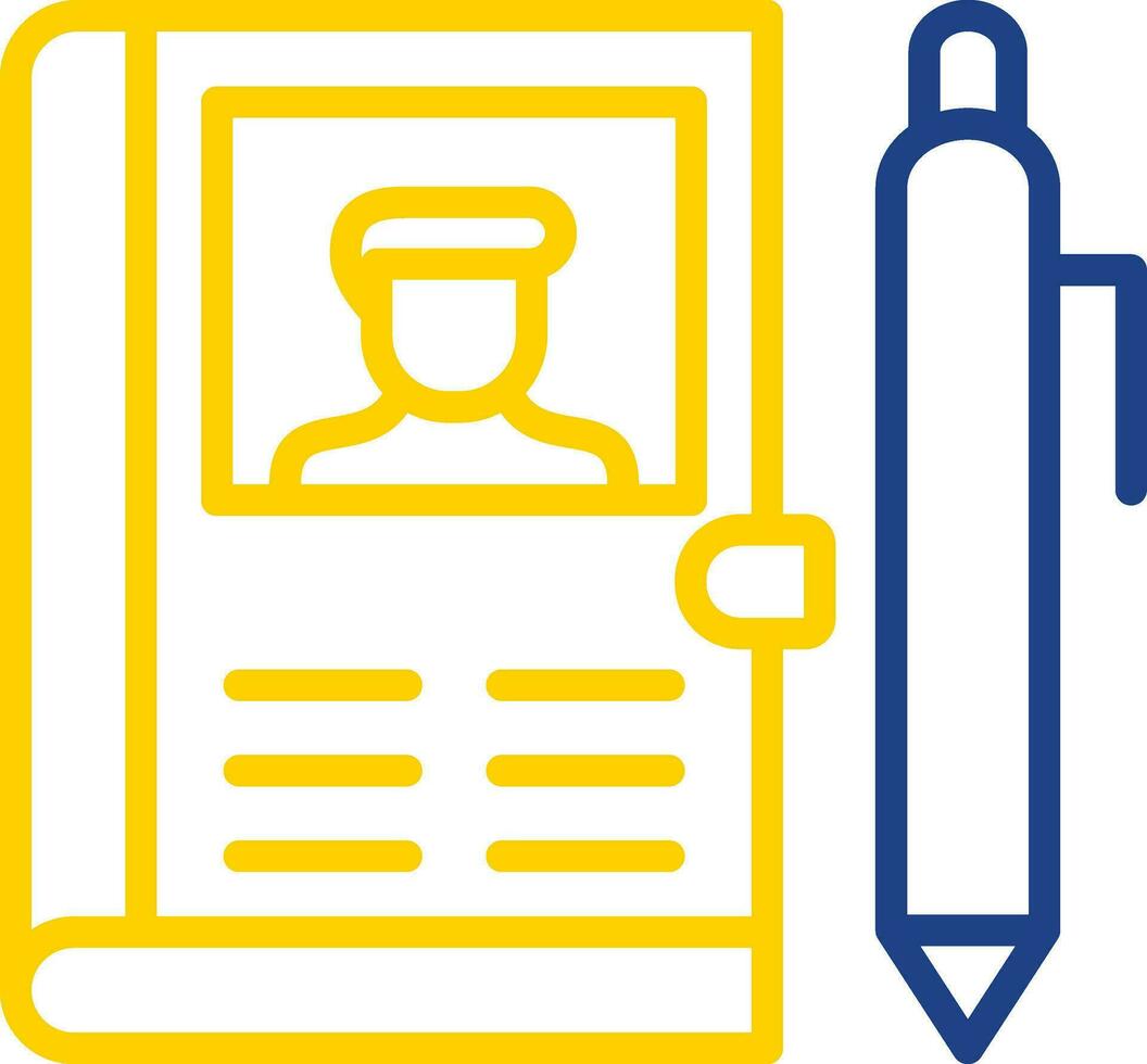 Address Book Vector Icon Design
