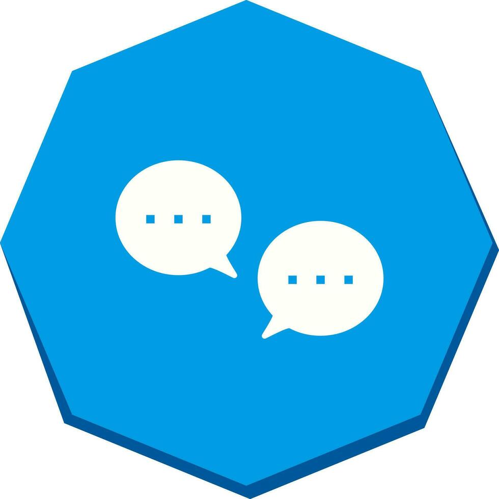 Unique Conversation Bubbles Vector Icon