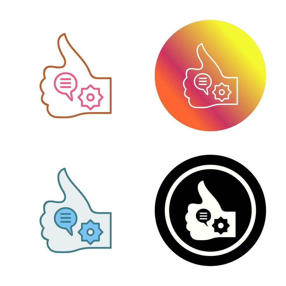 Unique Like Marketing Vector Icon