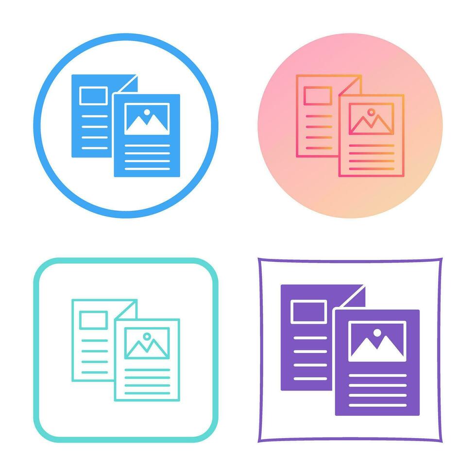 Brochure Vector Icon