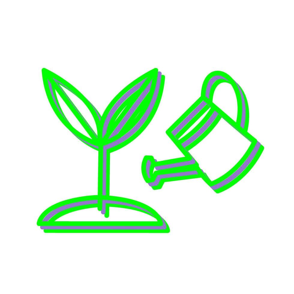 icono de vector de planta en crecimiento