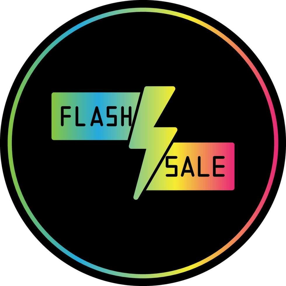 Flash Sale Lightning Vector Icon Design