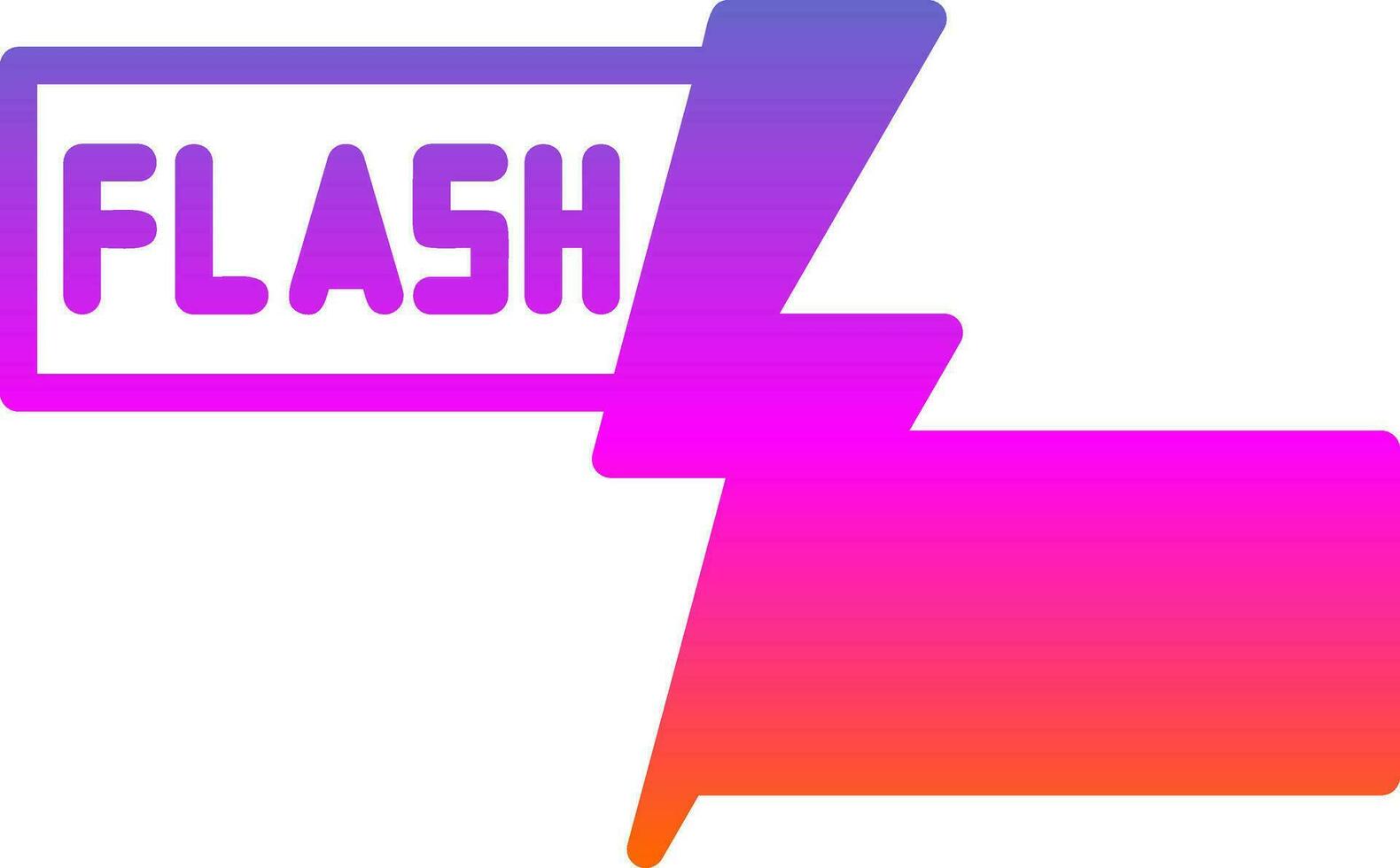 Flash Sale Lightning Vector Icon Design