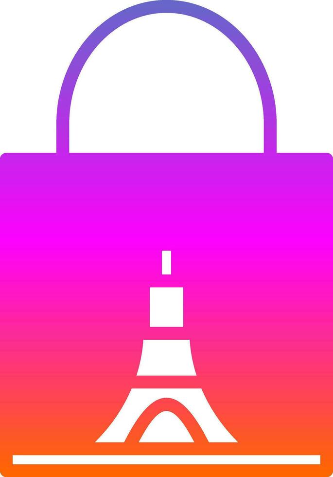 Shopping Bag Tower Vector Icon Design