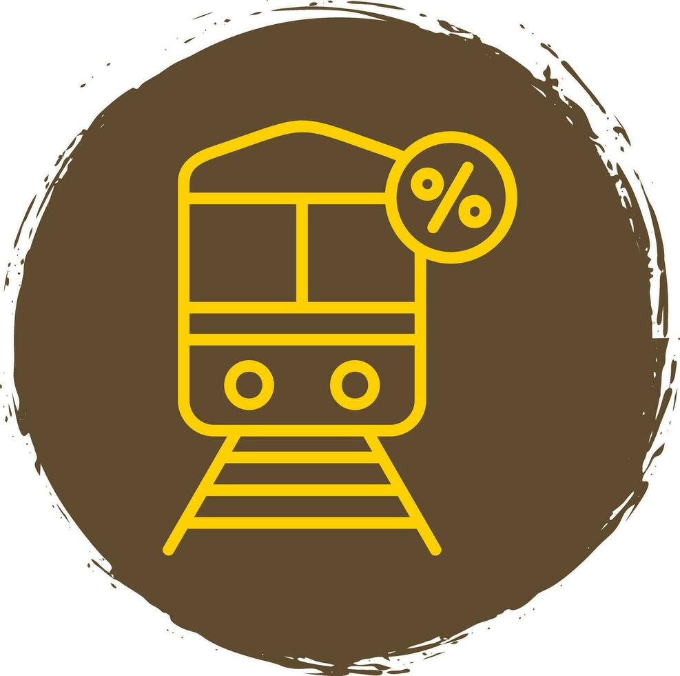 descontado tren vector icono diseño