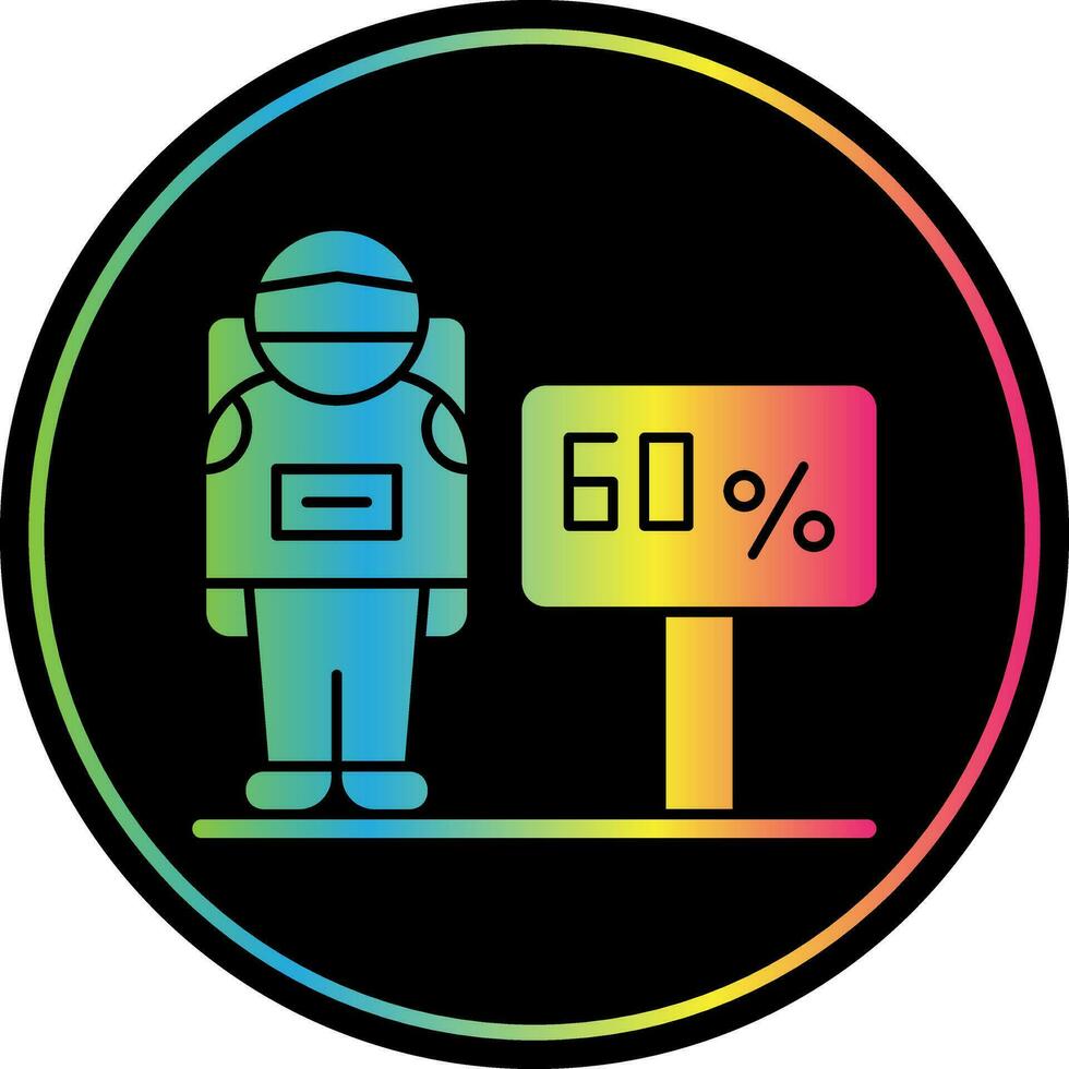 Discounted Astronaut Vector Icon Design