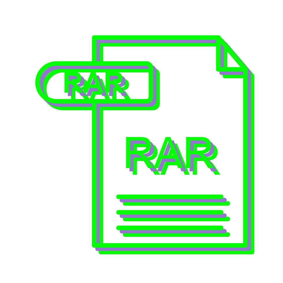 RAR Vector Icon