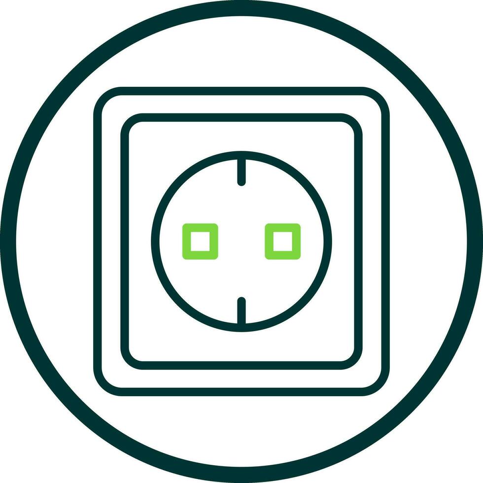 Electric socket Vector Icon Design
