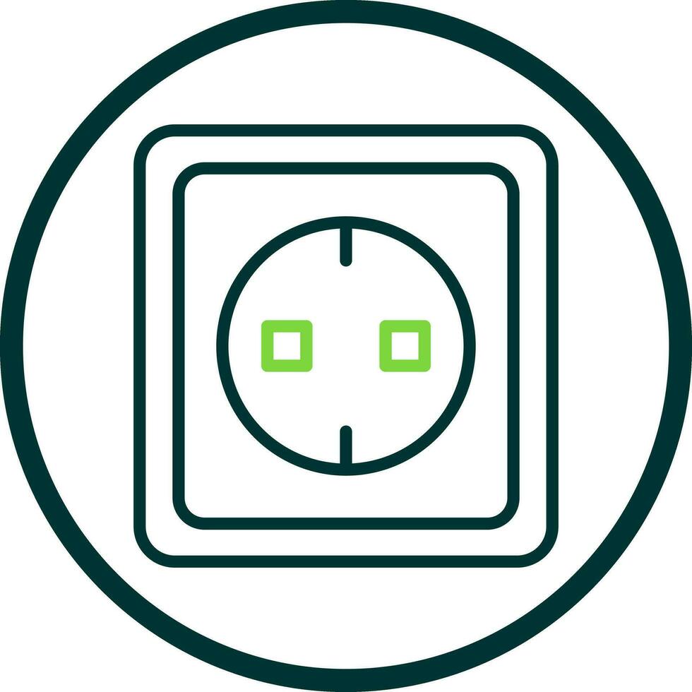 Electric socket Vector Icon Design