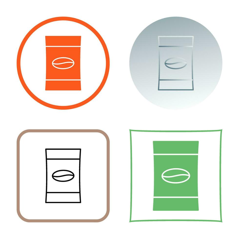 Coffee Packets Vector Icon