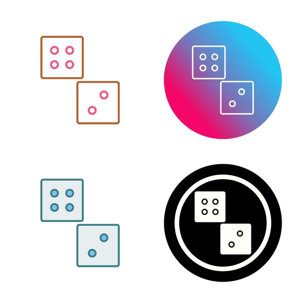 Unique Dice Vector Icon