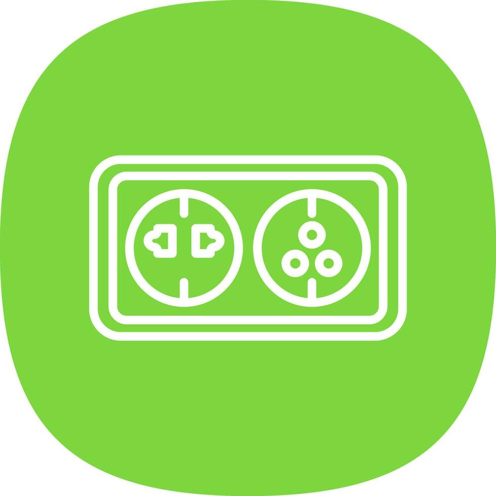 Wall socket Vector Icon Design