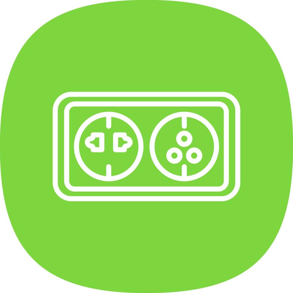 Wall socket Vector Icon Design