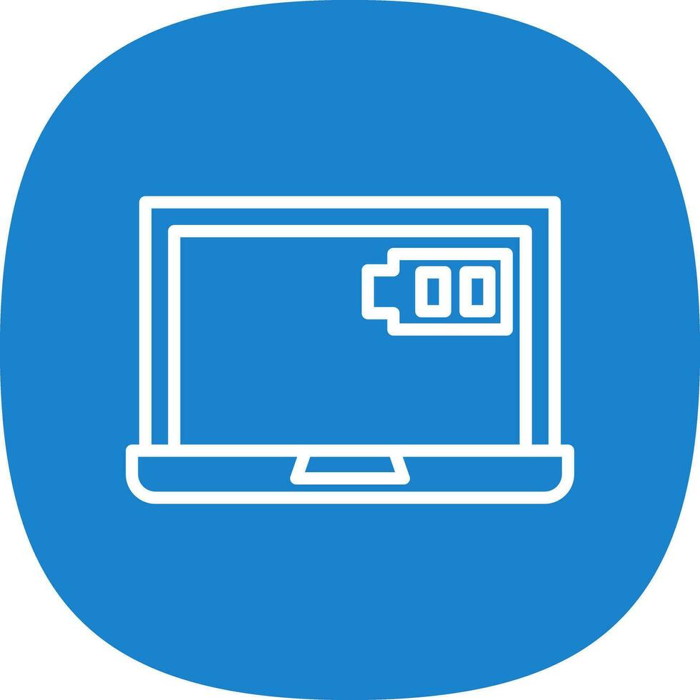 Laptop charging Vector Icon Design