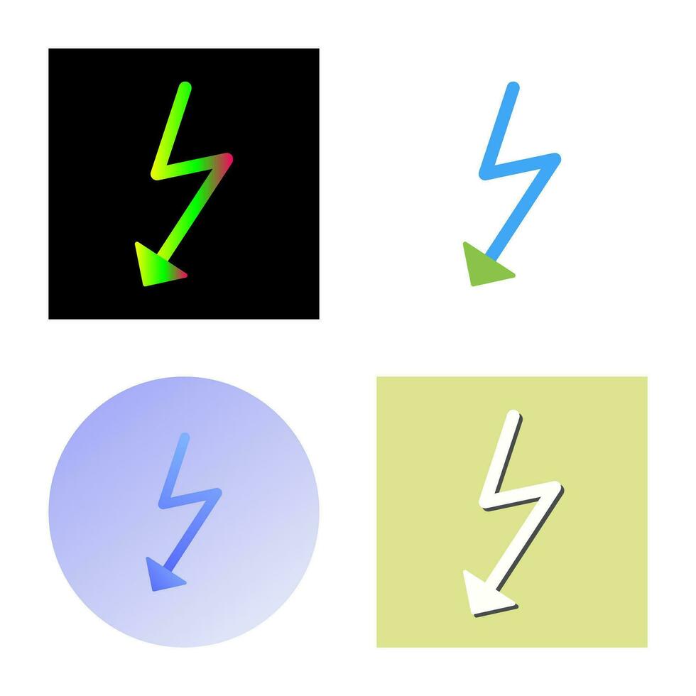 Unique Flash Vector Icon