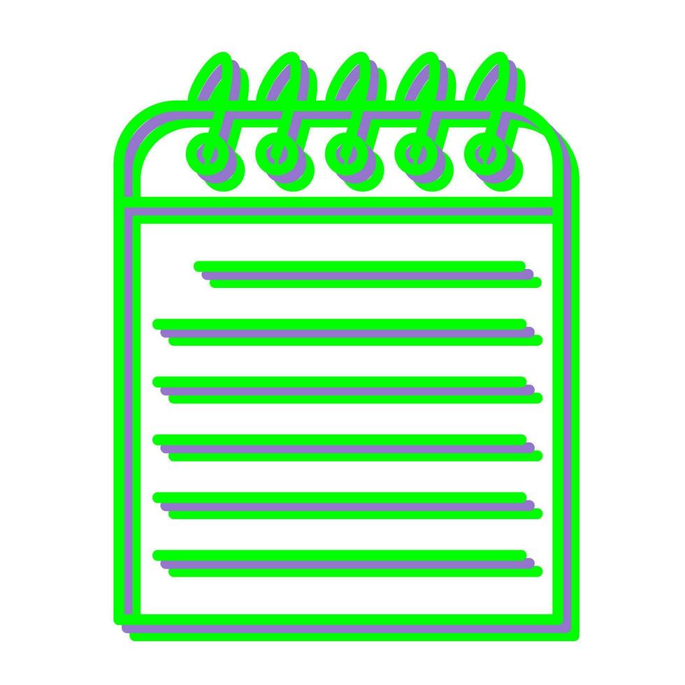 Unique Note Vector Icon