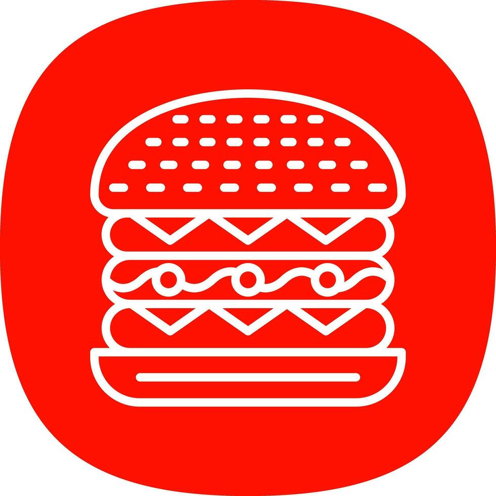 Cesar Burger Vector Icon Design