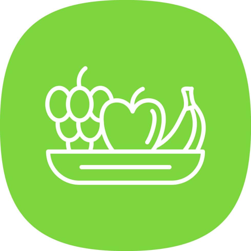 Fruta ensalada vector icono diseño