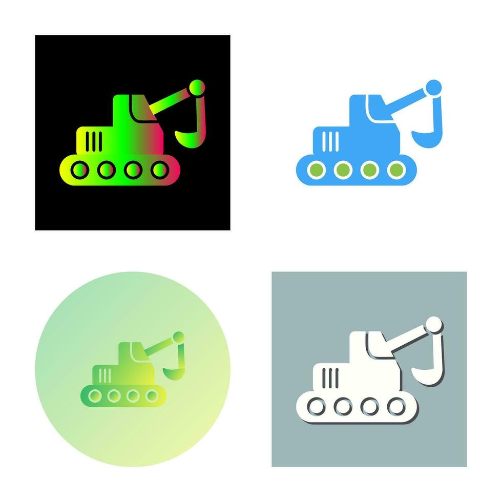 Escavator Vector Icon