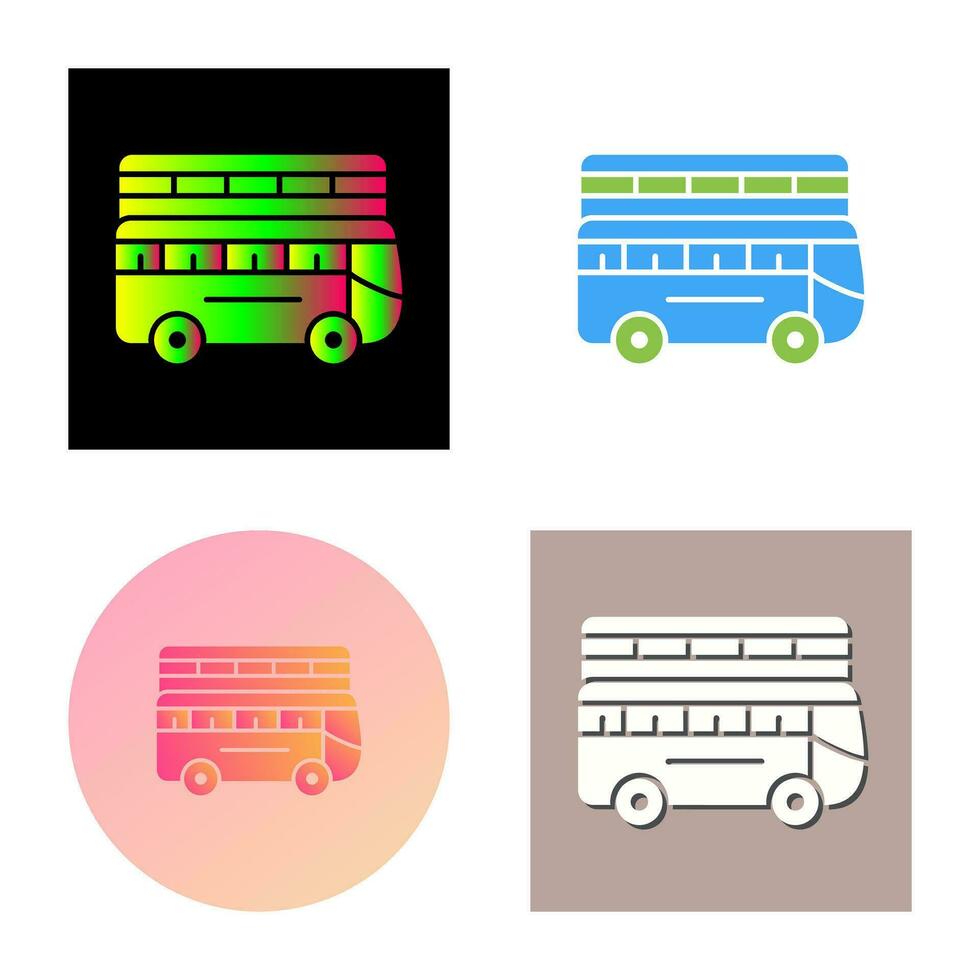 Double Bus Vector Icon