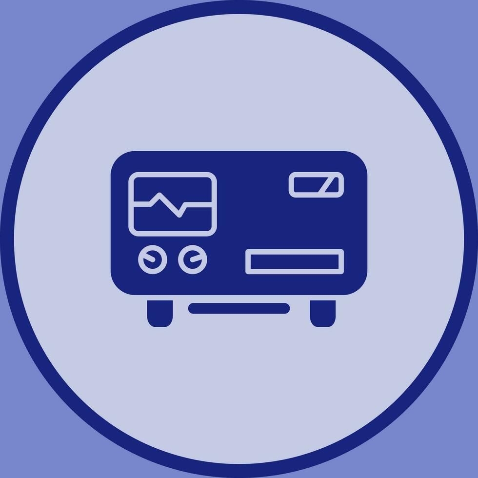 Oscillscope Vector Icon
