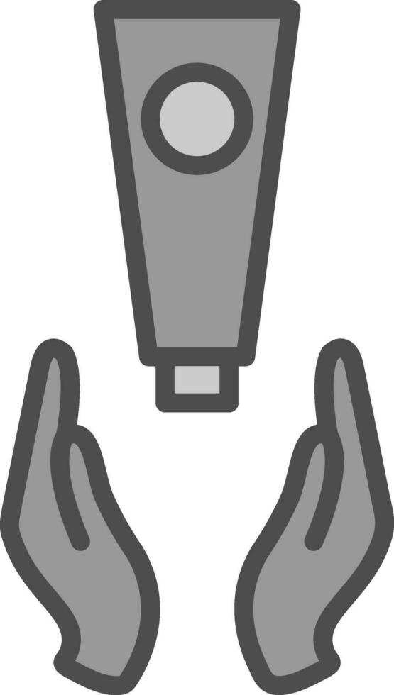 mano crema vector icono diseño