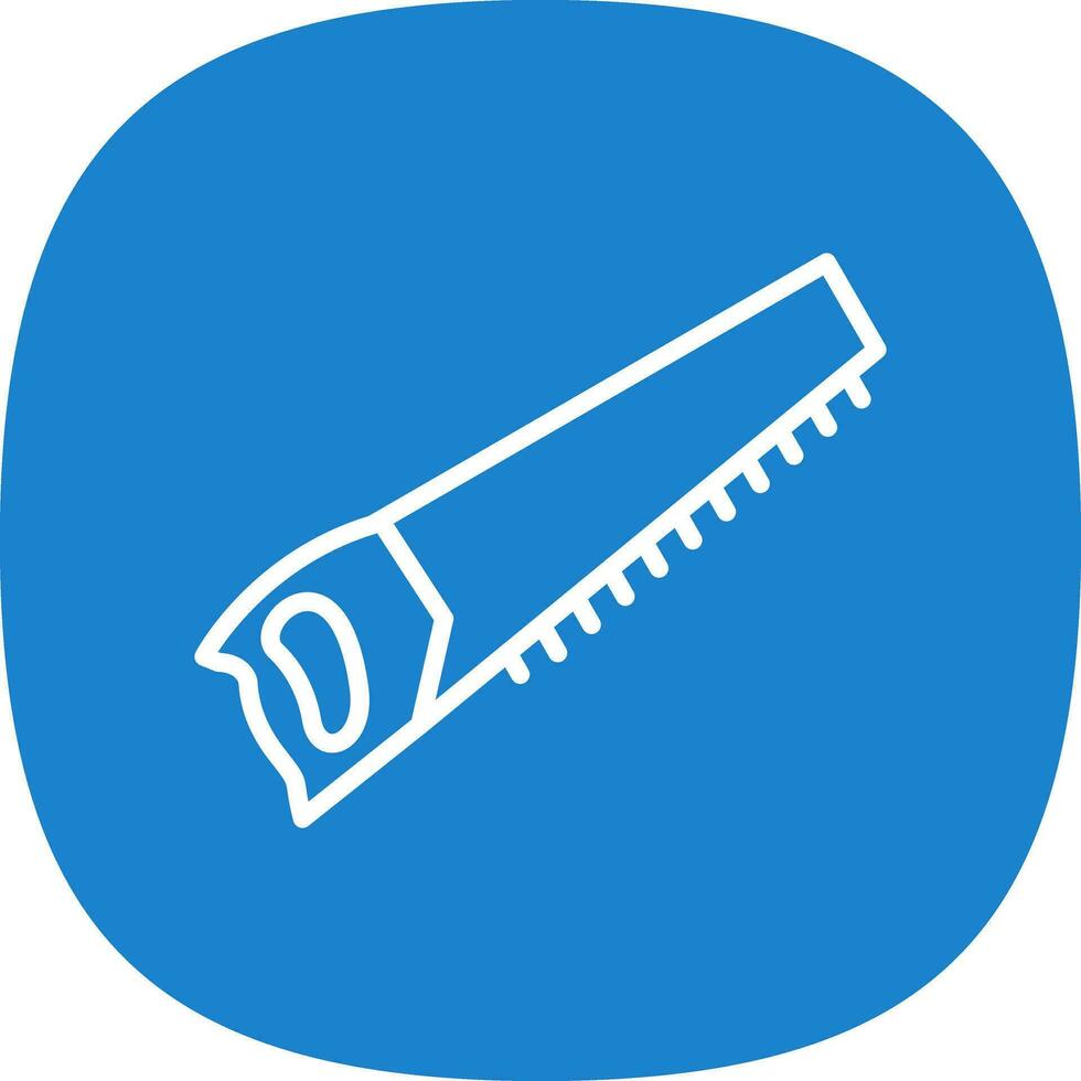 Hand saw Vector Icon Design