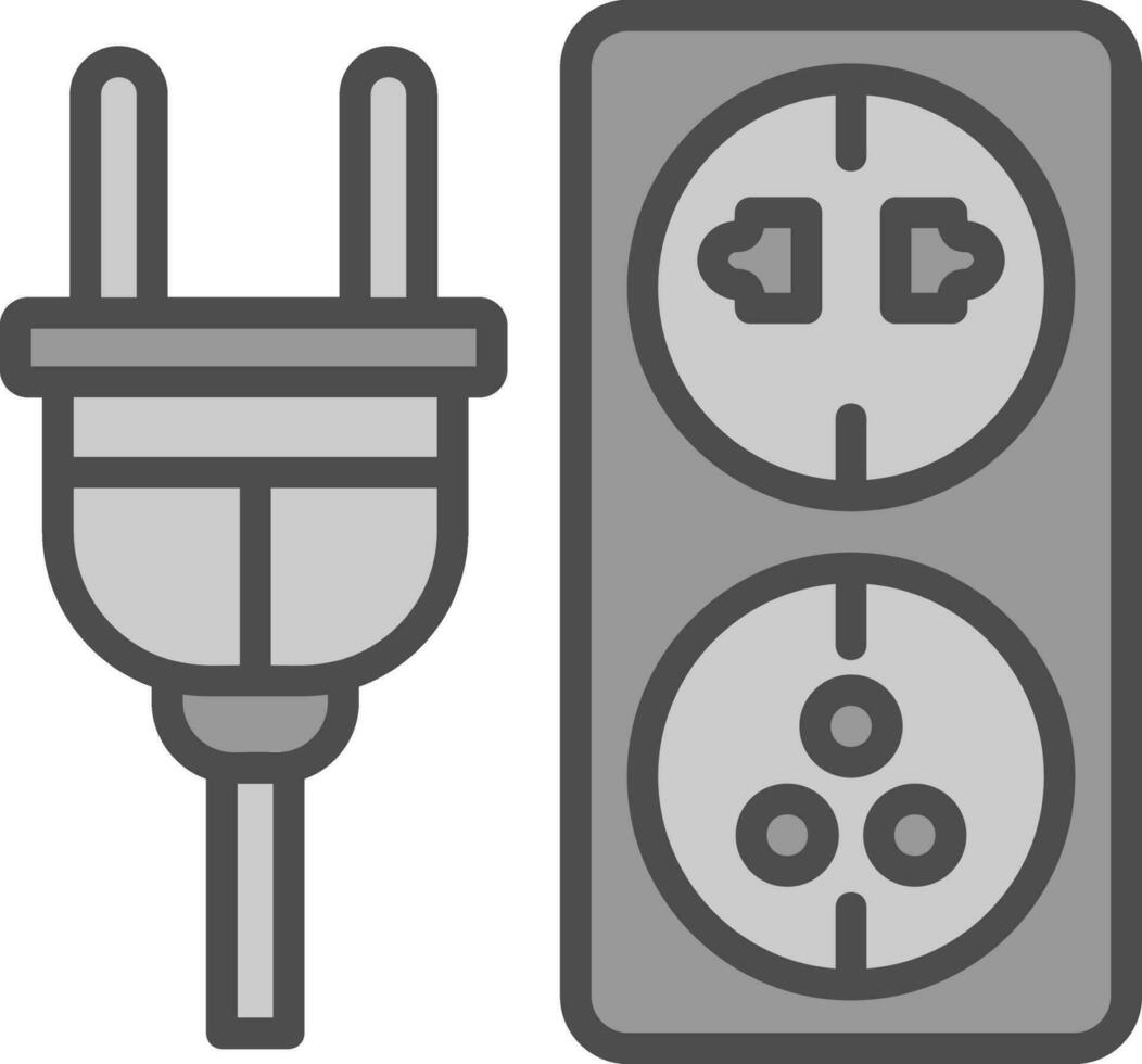 eléctrico toma de corriente vector icono diseño