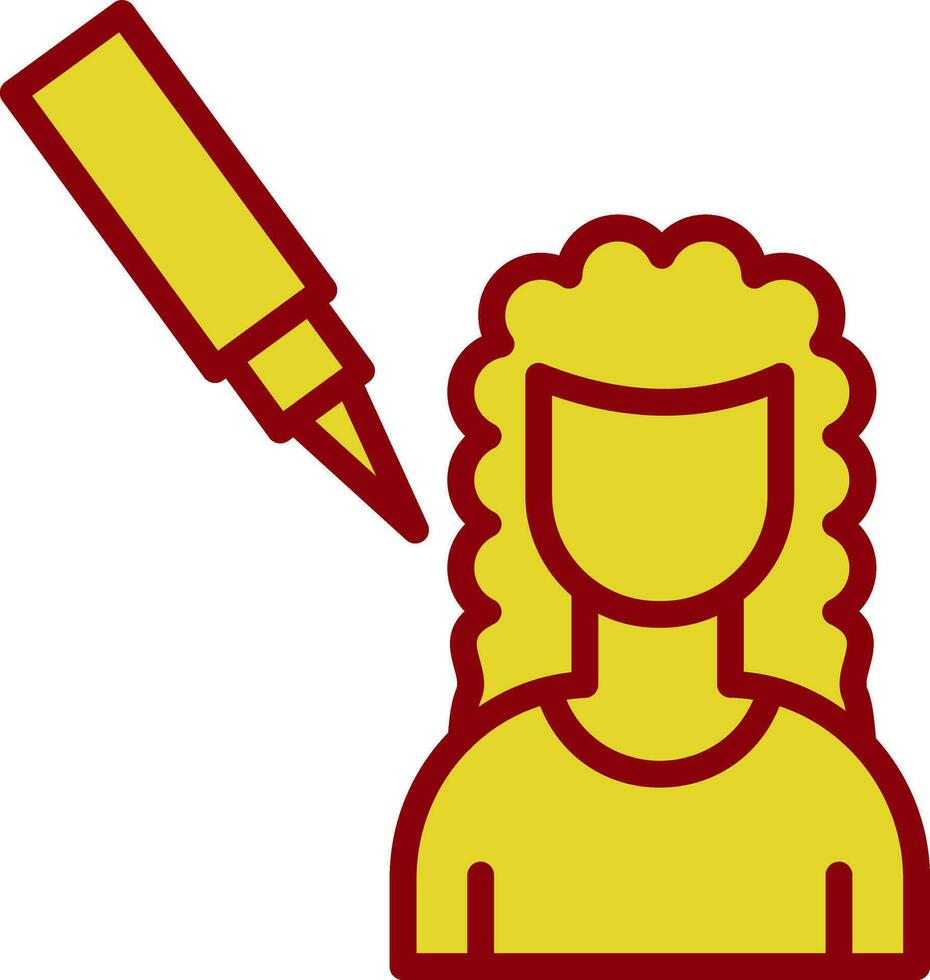 Scalp Treatment Vector Icon Design