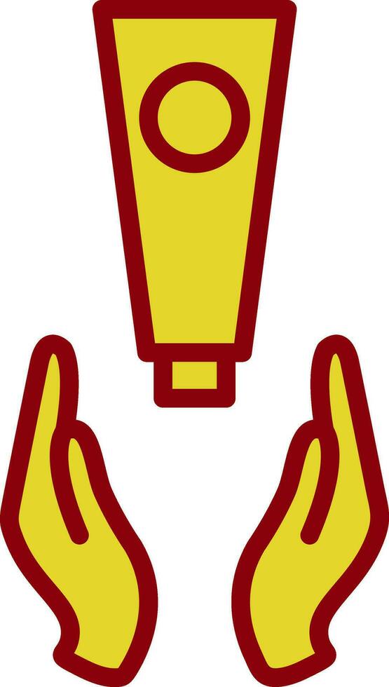 Hand Cream Vector Icon Design