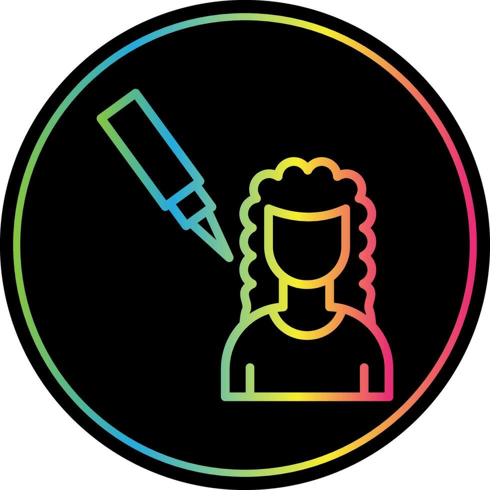 Scalp Treatment Vector Icon Design