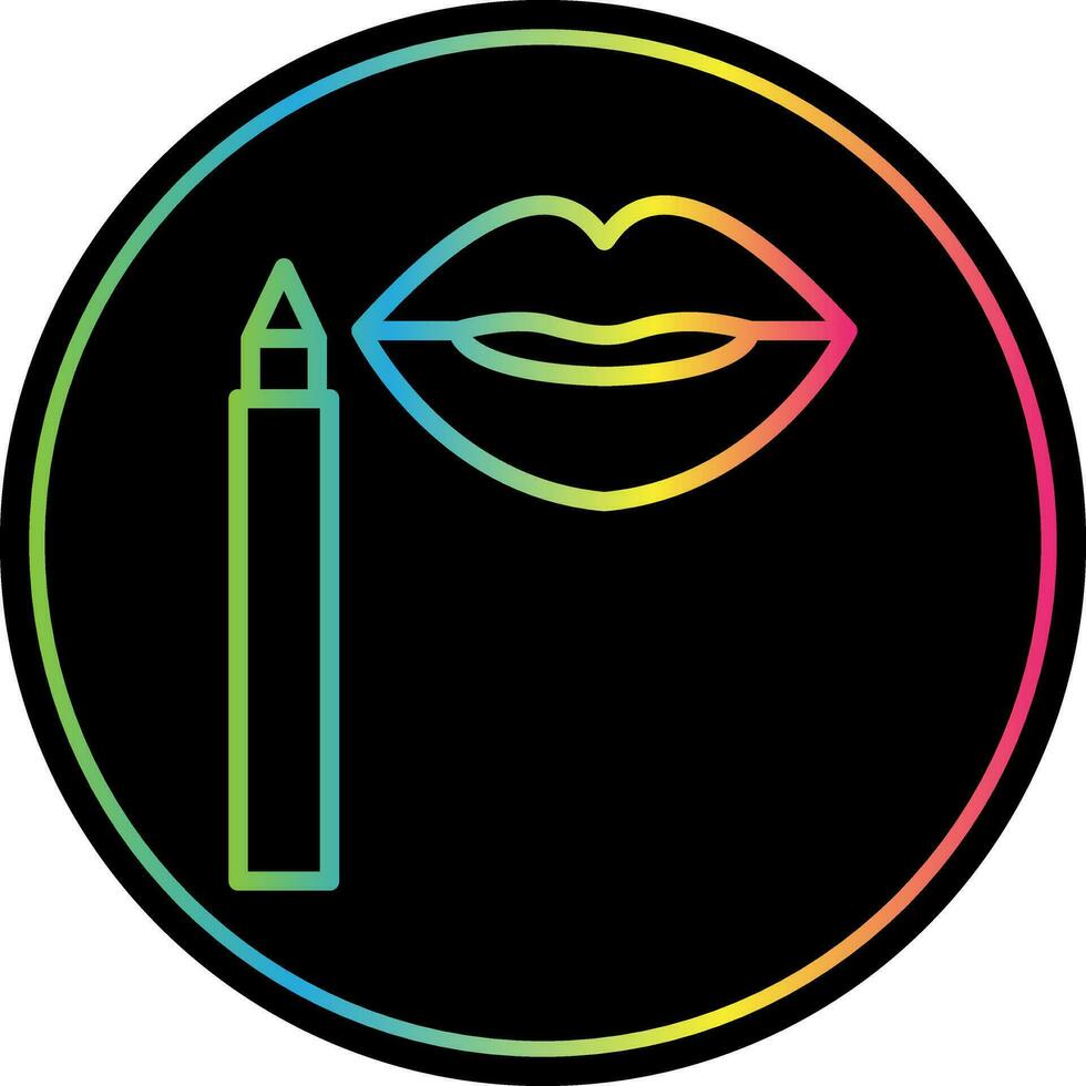 Lip Stain Vector Icon Design