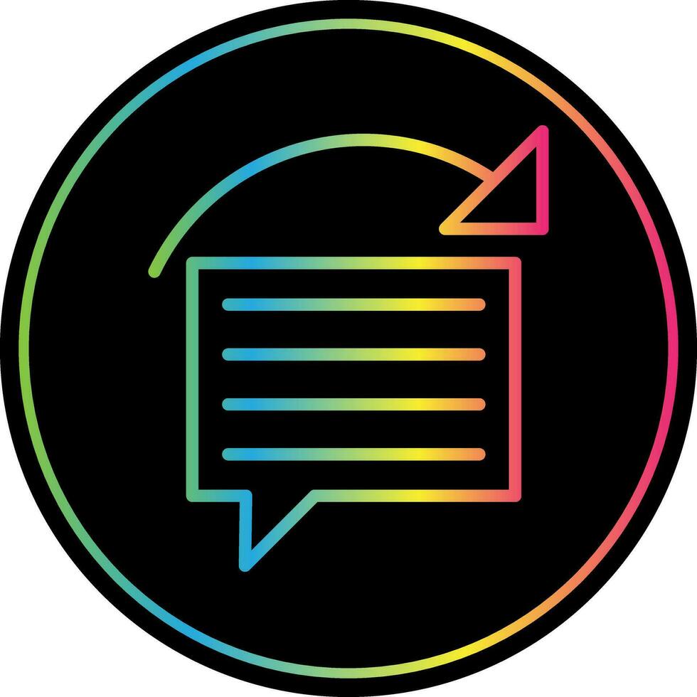 Reply Vector Icon Design