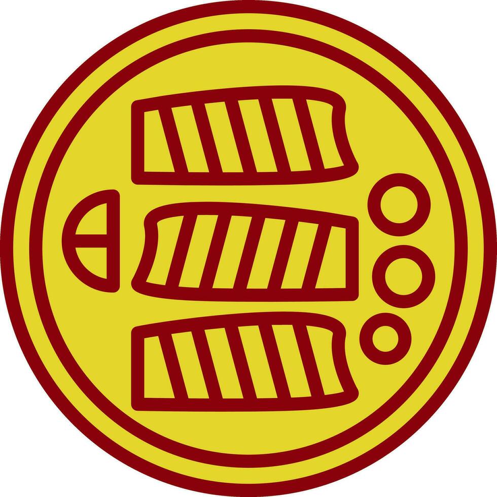 Teriyaki Chicken Vector Icon Design