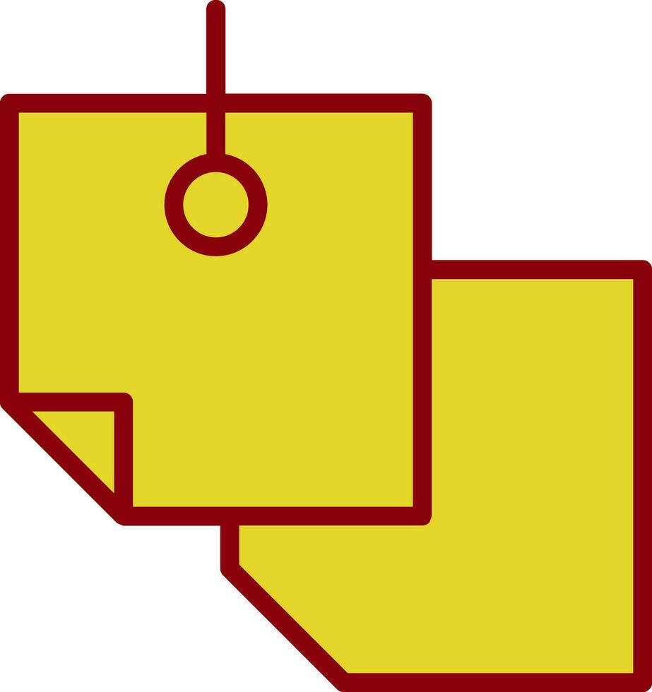 Sticky Notes Vector Icon Design