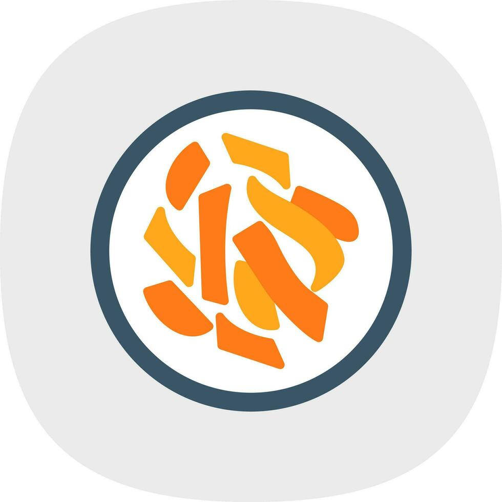Fettuccine Alfredo Vector Icon Design