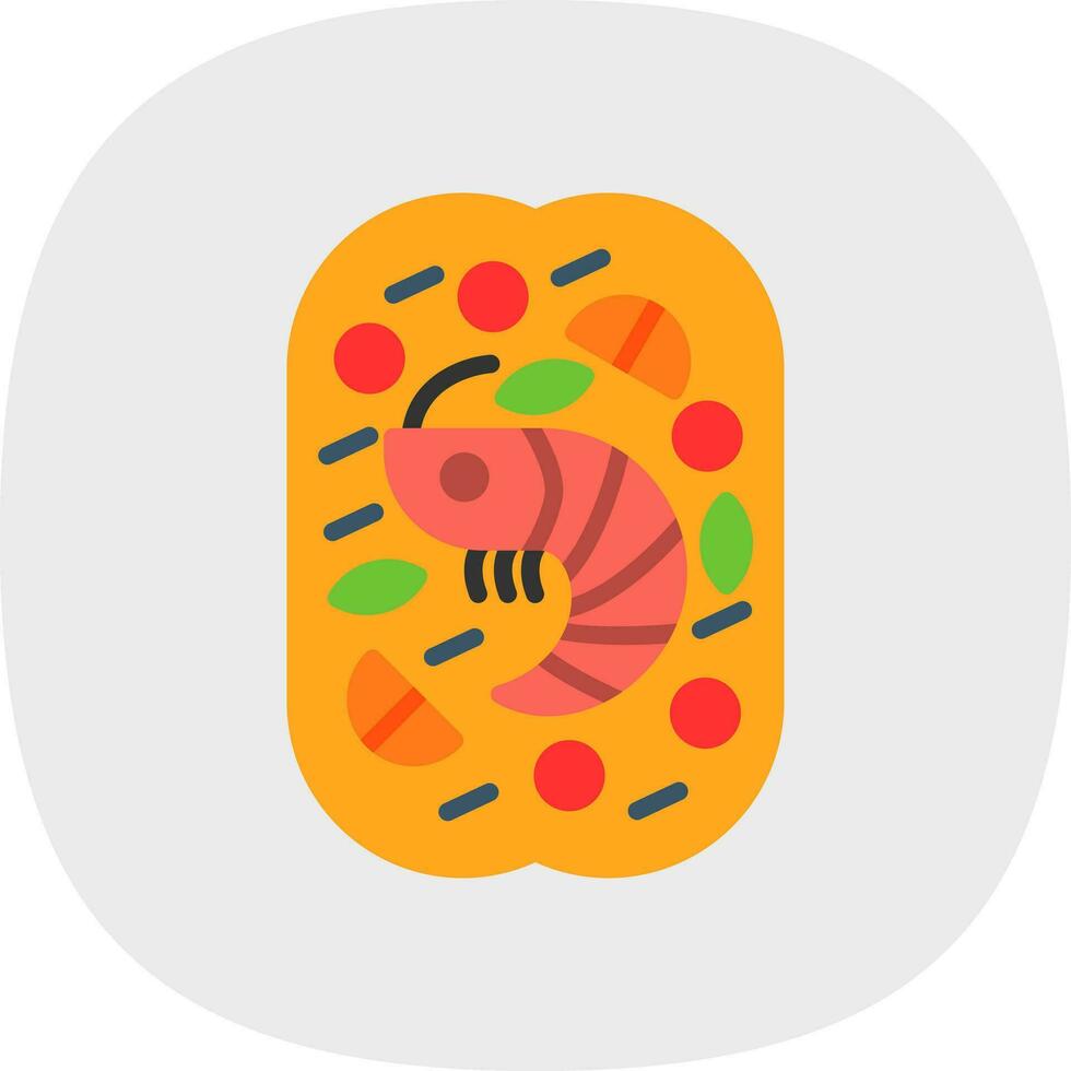 Lobster Roll Vector Icon Design