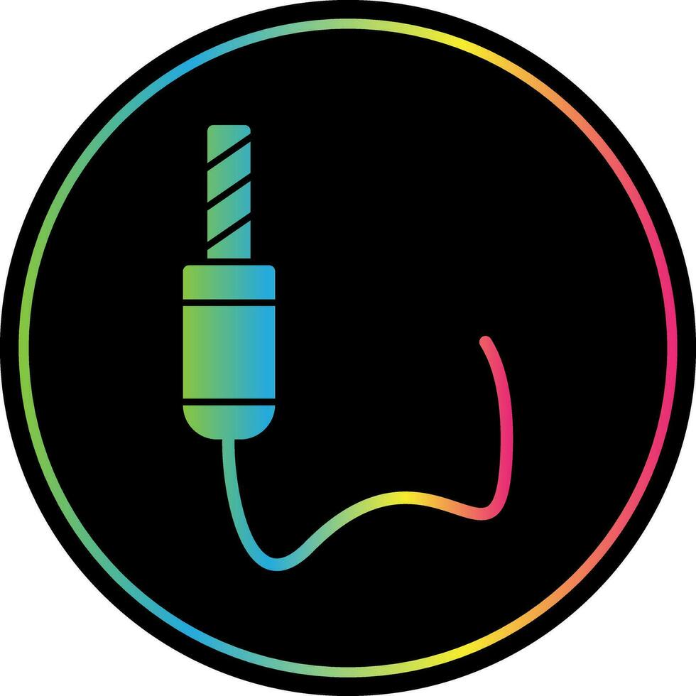 diseño de icono de vector de conector de audio