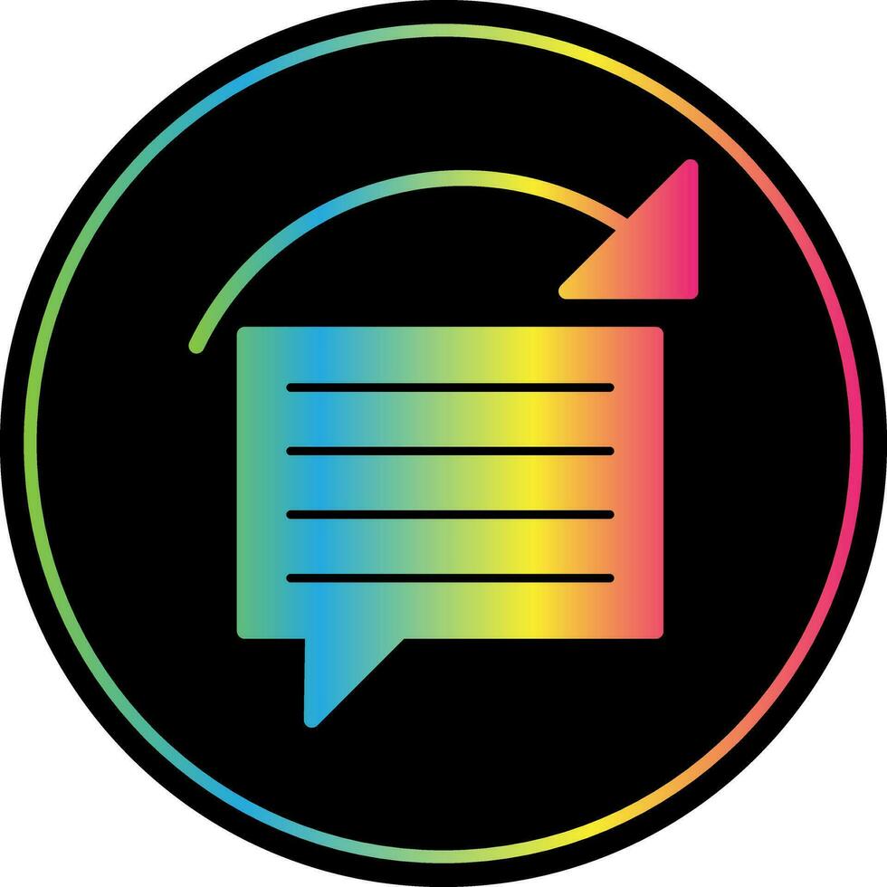 Reply Vector Icon Design