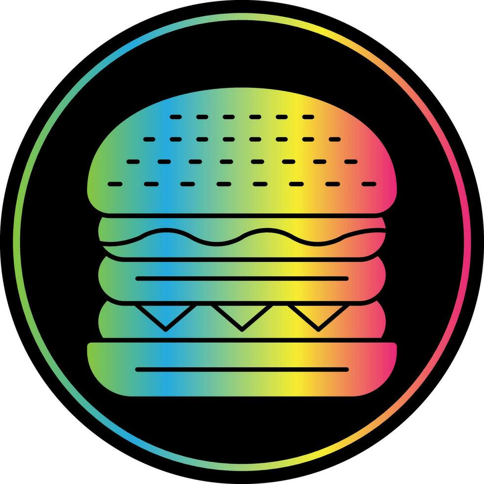 hamburguesa con queso vector icono diseño