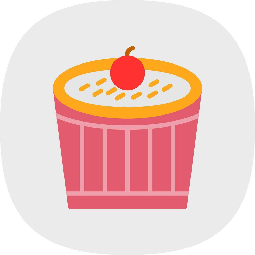 Creme Brulee Vector Icon Design