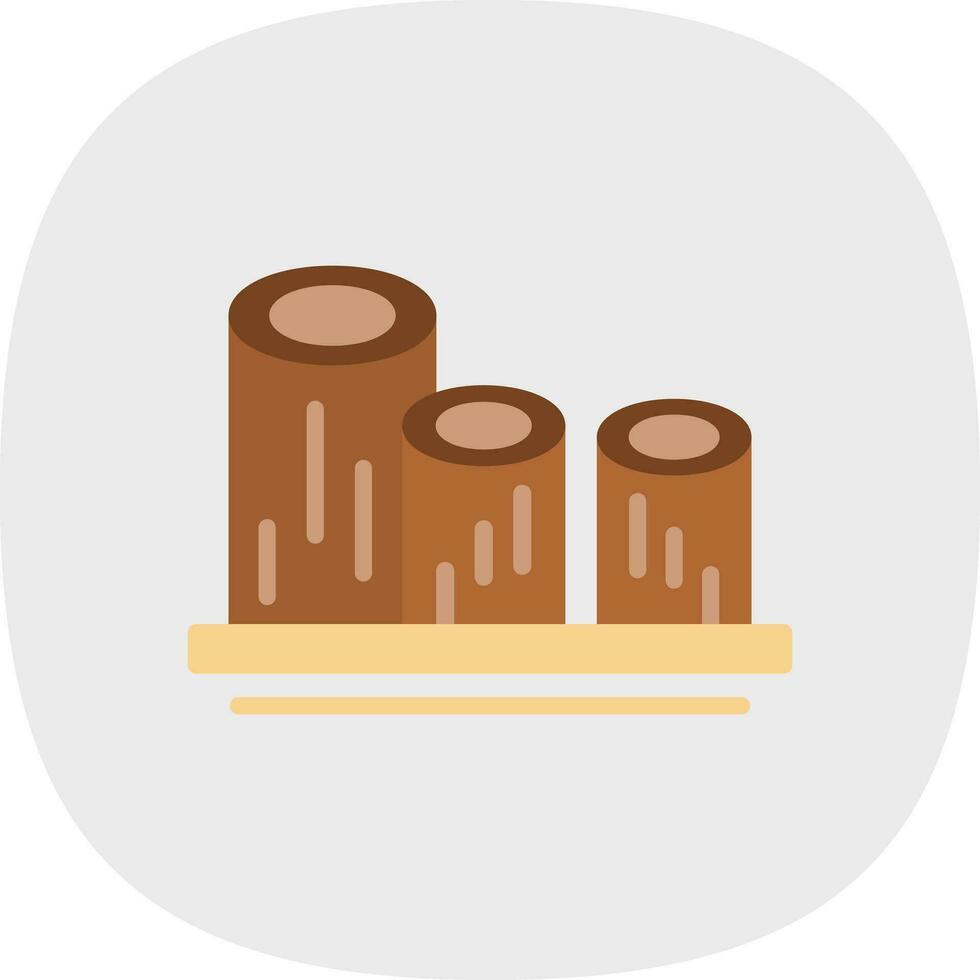 Log Vector Icon Design