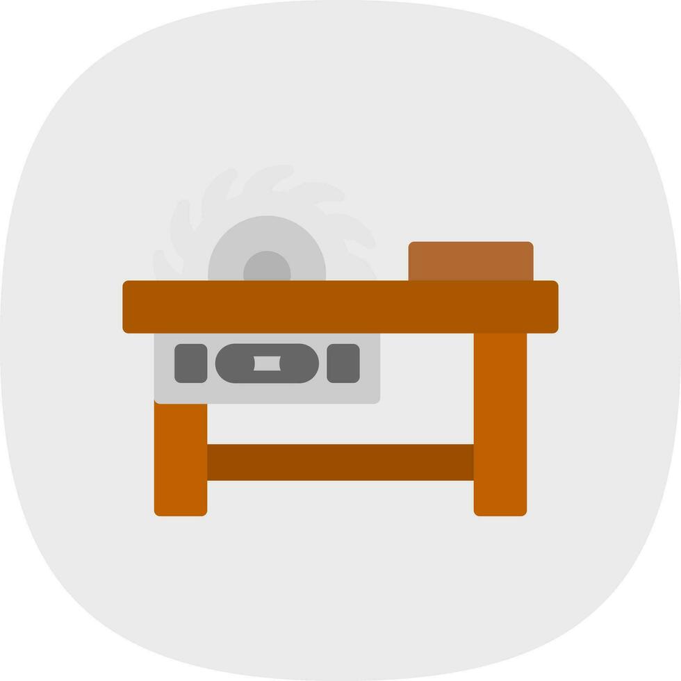 Saw machine Vector Icon Design